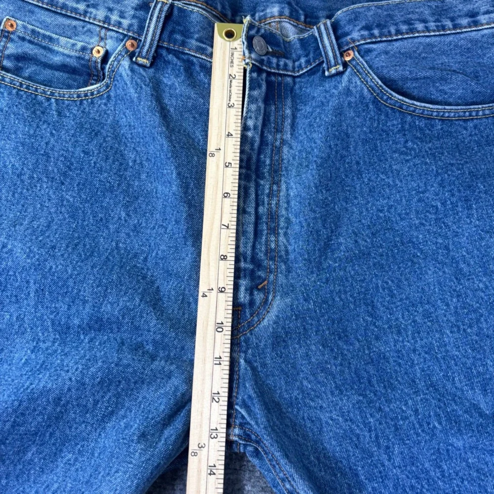 Levi's 505 Regular Fit Straight Leg Jeans 40x33 Blue Denim Mens Work Wear